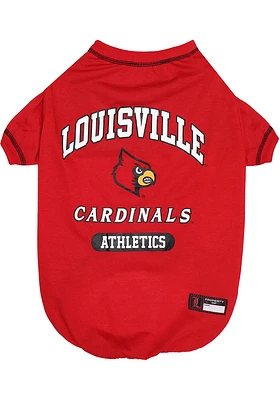 Louisville Cardinals Team Logo Pet T-Shirt