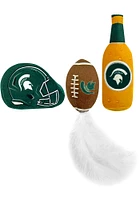 Michigan State Spartans 3 Pk Catnip Pet Toy