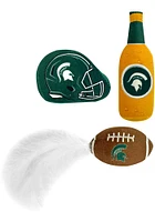 Michigan State Spartans 3 Pk Catnip Pet Toy