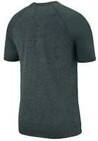 Nike Michigan State Spartans Green Marled Raglan Short Sleeve Fashion T Shirt