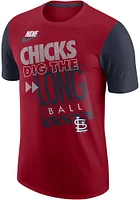 Nike St Louis Cardinals Red Chicks Dig Short Sleeve T Shirt