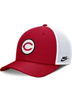 Nike Cincinnati Reds Retro Dri-Fit Patch 2T Rise Trucker Adjustable Hat - Red