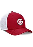 Nike Cincinnati Reds Retro Dri-Fit Patch 2T Rise Trucker Adjustable Hat - Red