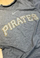 Nike Pittsburgh Pirates Grey Tri Wordmark Short Sleeve Fashion T Shirt