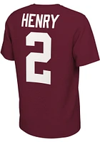 Derrick Henry Alabama Crimson Tide Name and Number Short Sleeve Player T Shirt