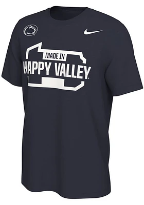 Nike Penn State Nittany Lions Navy Blue Mantra Graphic Short Sleeve T Shirt