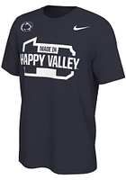 Nike Penn State Nittany Lions Navy Blue Mantra Graphic Short Sleeve T Shirt