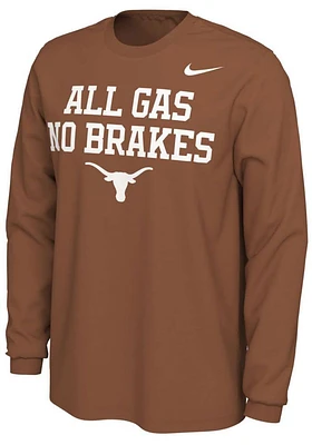 Nike Texas Longhorns Burnt Orange Mantra Long Sleeve T Shirt