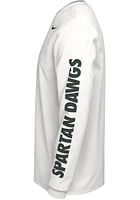 Nike Michigan State Spartans White Mantra Long Sleeve T Shirt