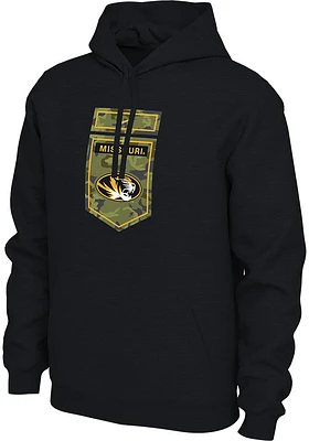 Nike Missouri Tigers Mens Black Veterans Day Long Sleeve Hoodie
