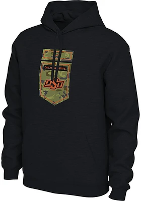 Nike Oklahoma State Cowboys Mens Black Veterans Day Long Sleeve Hoodie