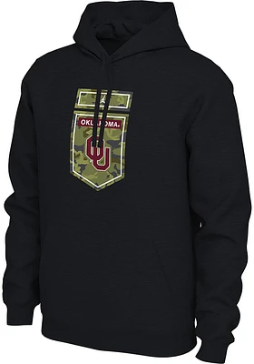 Nike Oklahoma Sooners Mens Black Veterans Day Long Sleeve Hoodie