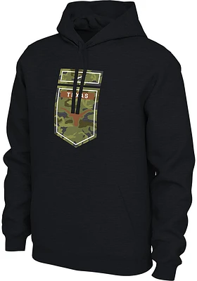 Nike Texas Longhorns Mens Black Veterans Day Long Sleeve Hoodie