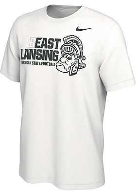 Nike Michigan State Spartans White 2022 Student Body Short Sleeve T Shirt