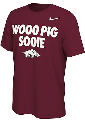 Nike Arkansas Razorbacks Cardinal Mantra Short Sleeve T Shirt