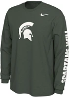 Nike Michigan State Spartans Green Mantra Long Sleeve T Shirt