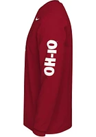 Nike Ohio State Buckeyes Red Mantra Long Sleeve T Shirt