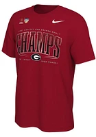 Nike Georgia Bulldogs Red 2021 Orange Bowl Champions Short Sleeve T Shirt