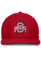 Nike Ohio State Buckeyes Red Pro Flat Brim Snapback Mens Snapback Hat