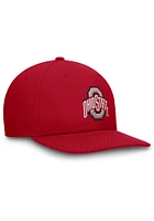 Nike Ohio State Buckeyes Red Pro Flat Brim Snapback Mens Snapback Hat