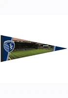Sporting Kansas City 12x30 Stadium Premium Pennant - Grey