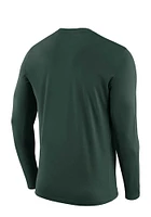 Nike Michigan State Spartans Green Staff Sideline Long Sleeve T-Shirt