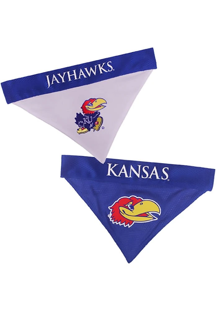 Kansas Jayhawks Home and Away Reversible Pet Bandana