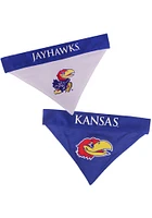 Kansas Jayhawks Home and Away Reversible Pet Bandana