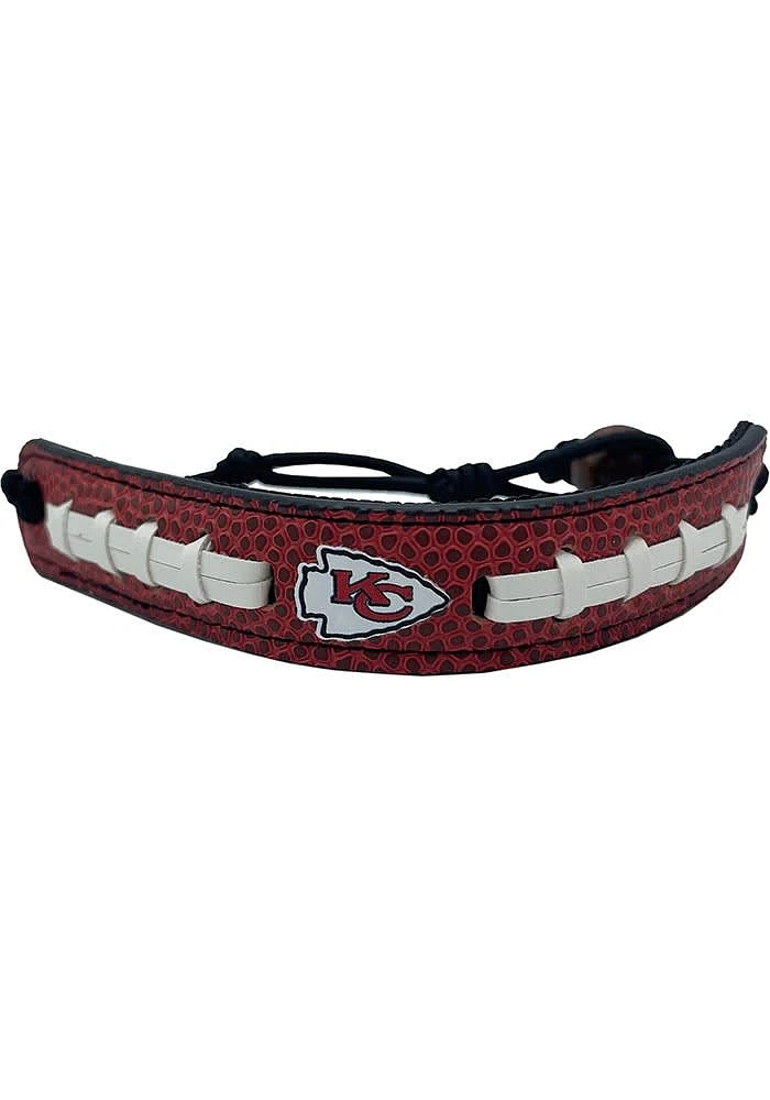 Kansas City Chiefs Pebble Grain Mens Bracelet
