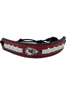 Kansas City Chiefs Pebble Grain Mens Bracelet