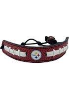 Pittsburgh Steelers Pebble Grain Mens Bracelet