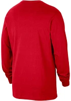 Nike Ohio State Buckeyes Red Slam Dunk Long Sleeve T Shirt