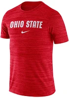 Nike Ohio State Buckeyes Red Team Issue Velocity Design Short Sleeve T Shirt