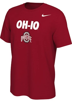 Nike Ohio State Buckeyes Red Mantra Design Short Sleeve T Shirt