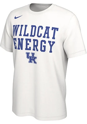 Nike Kentucky Wildcats White Basketball Bench Short Sleeve T Shirt