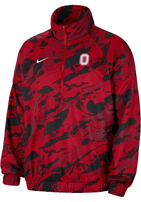 Nike Ohio State Buckeyes Mens Red Windrunner Light Weight Jacket