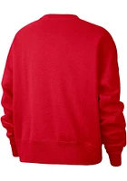 Nike Ohio State Buckeyes Womens Red Everyday Campus Style Crew Sweatshirt