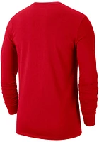 Nike Ohio State Buckeyes Red Athletic Department Long Sleeve T Shirt