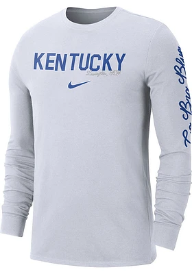 Nike Kentucky Wildcats White Varsity Game Long Sleeve T Shirt