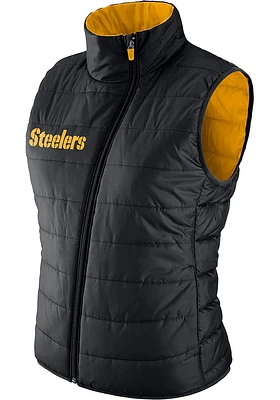 Nike Pittsburgh Steelers Womens Black Primaloft Vest