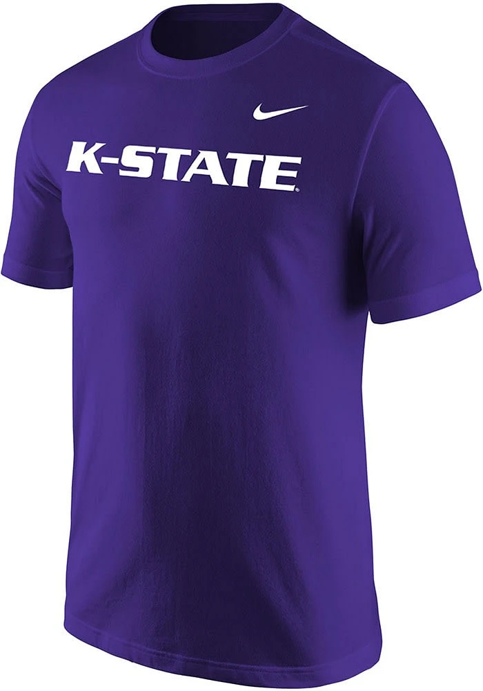 Nike K-State Wildcats Purple Word Short Sleeve T Shirt