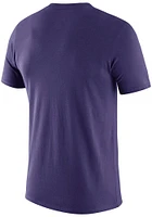 Nike K-State Wildcats Purple Legend Logo Short Sleeve T Shirt