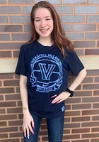 Nike Villanova Wildcats Navy Blue Dri-FIT Crest Short Sleeve T Shirt