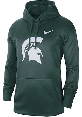 Nike Michigan State Spartans Mens Green Therma Style Hood