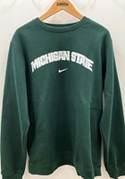 Nike Michigan State Spartans Mens Club Long Sleeve Crew Sweatshirt