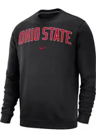 Nike Ohio State Buckeyes Mens Club Long Sleeve Crew Sweatshirt