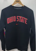 Nike Ohio State Buckeyes Mens Club Long Sleeve Crew Sweatshirt