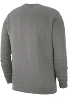 Nike Ohio State Buckeyes Mens Grey Club Long Sleeve Crew Sweatshirt