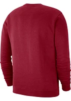 Nike Oklahoma Sooners Mens Crimson Club Long Sleeve Crew Sweatshirt