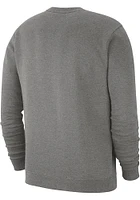 Nike Texas Longhorns Mens Grey Club Long Sleeve Crew Sweatshirt